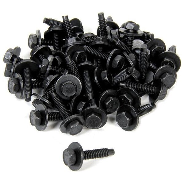 Allstar Performance Allstar Performance ALL16553-50 0.125 in. Body Bolt Clips; Black - Pack of 50 ALL16553-50 - main
